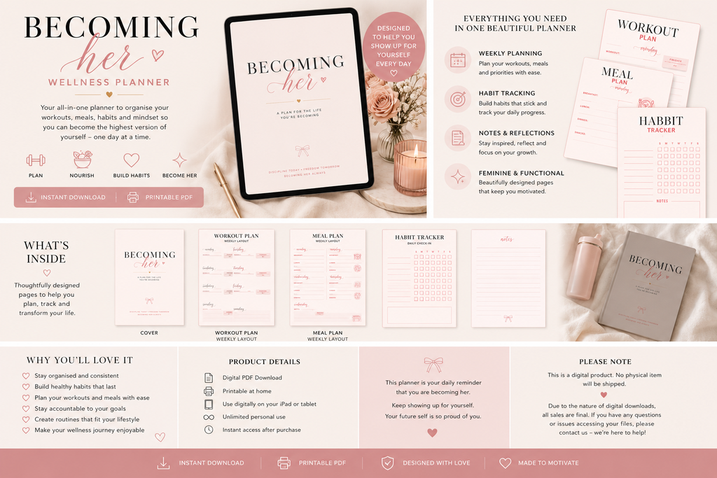 Becoming Her Wellness Planner