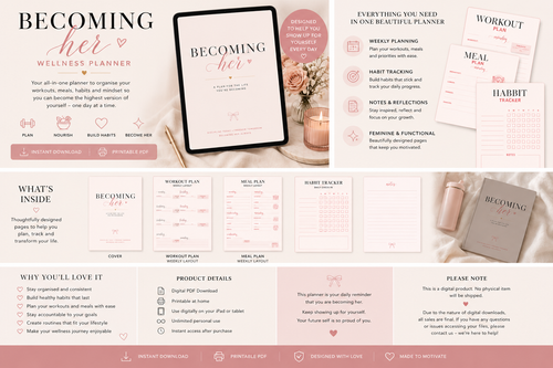 Becoming Her Wellness Planner